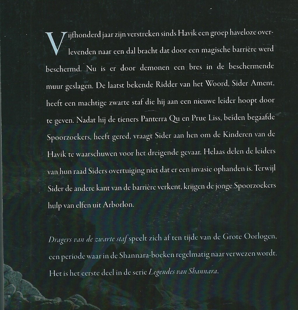 Brooks, Terry - Dragers van de zwarte staf  Legendes van Shannara   Boek 13