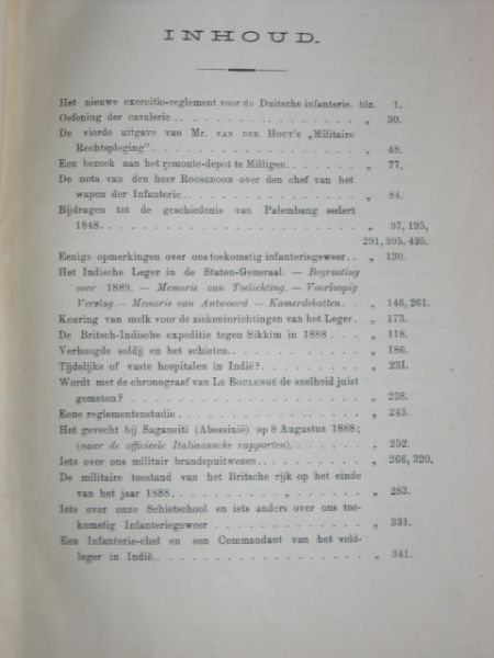 Kooten, G.J. van,  redactie - Indisch Militair Tijdschrift, maandelijkse uitgave van de Indische Krijgskundige Vereeniging