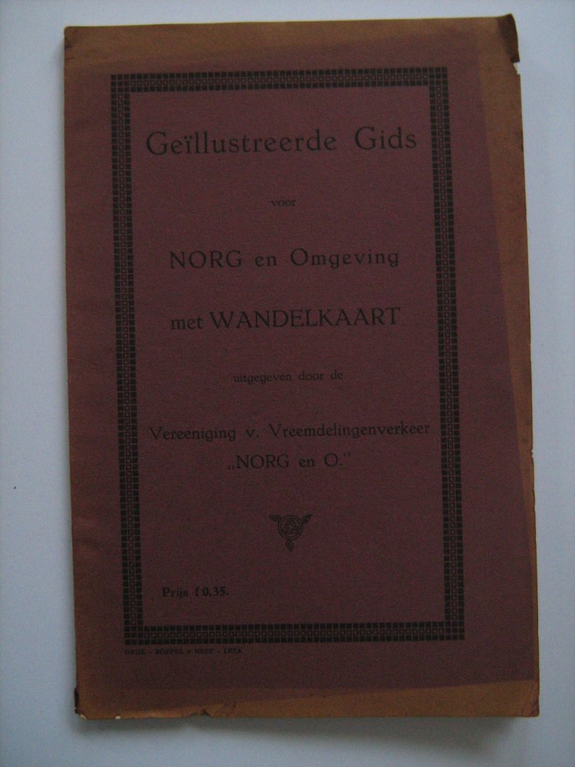  - VVV-gids NORG en omgeving met WANDELKAART 1927