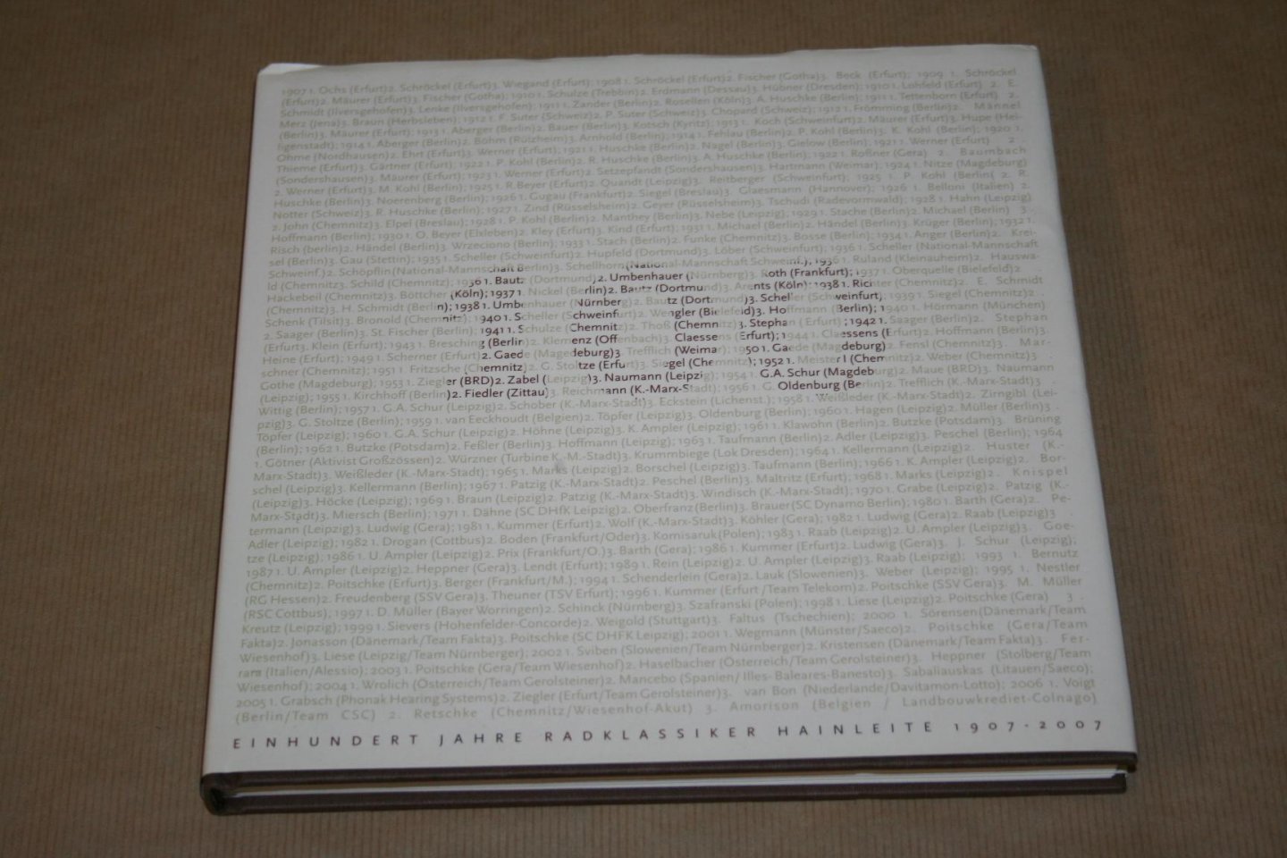  - Einhundert Jahre Radklassiker Hainleite