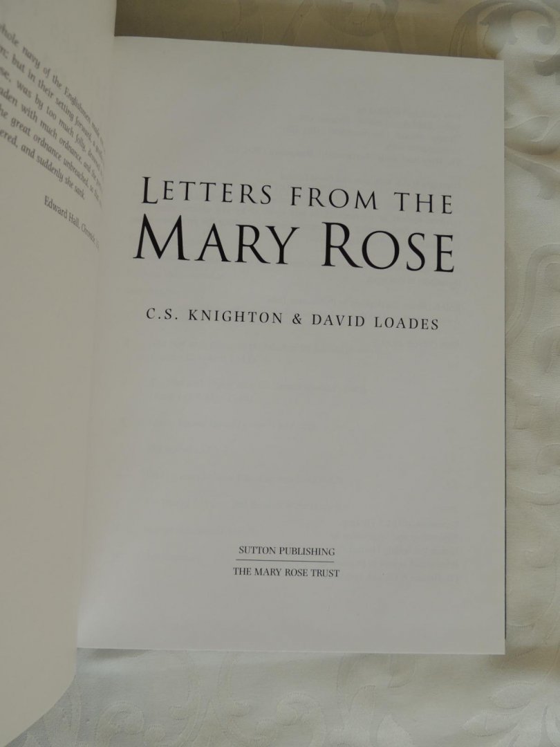 David Loades D. - Charles Knighton C.S. - Letters from the Mary Rose
