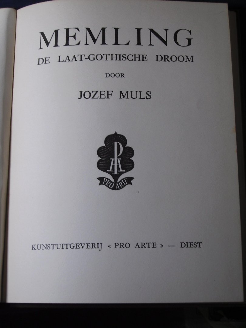 Muls, Jozef - Memling / De Laat-Gotische Droom