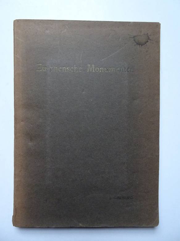 Gimberg, J.. - Zutphensche Monumenten.