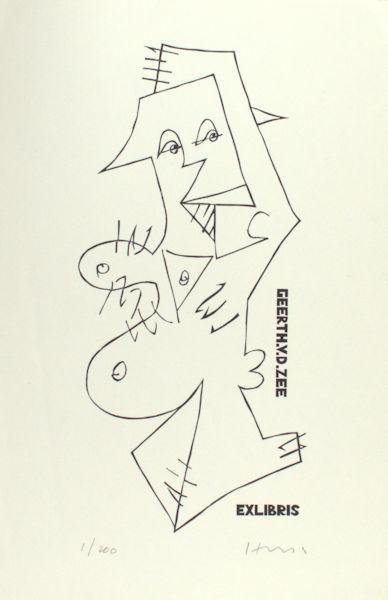 Husa, Pavel. - Exlibris voor Geert v.d. Zee.