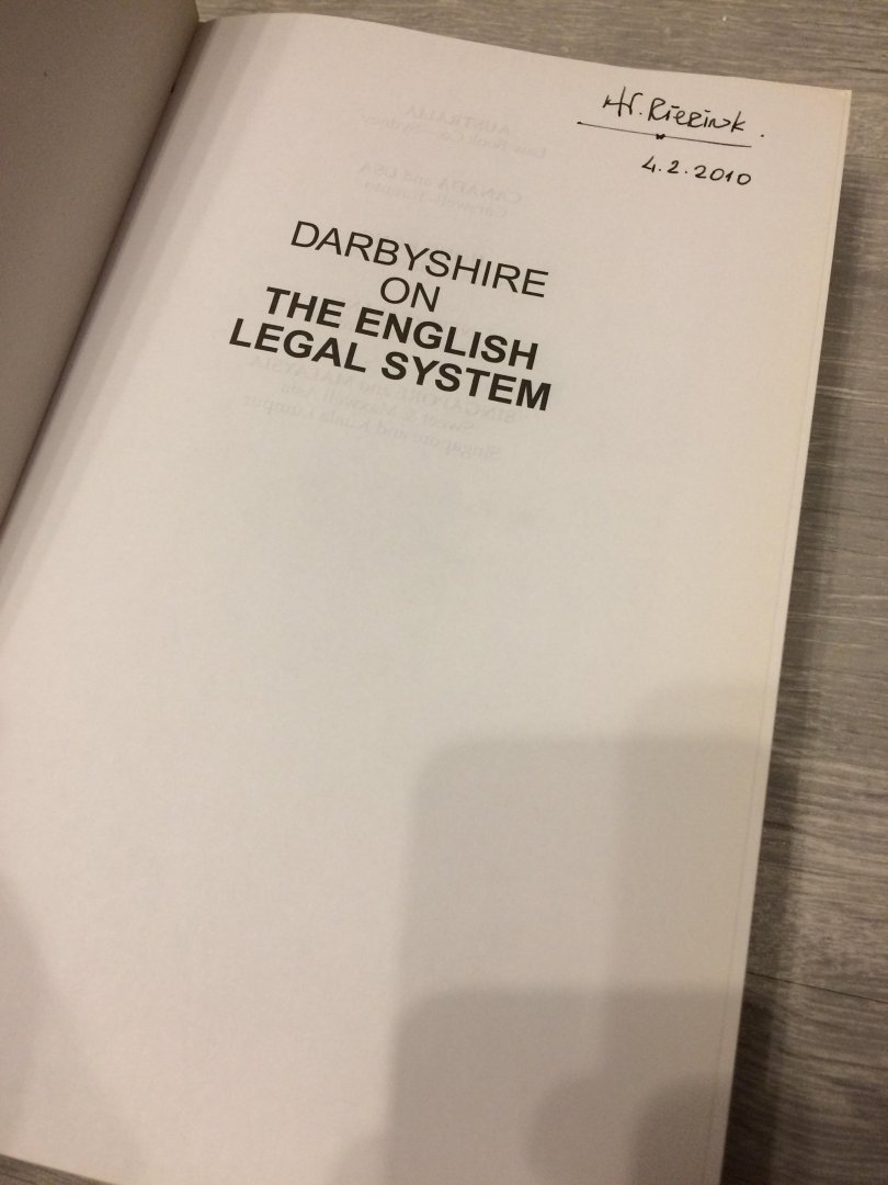 Darbyshire, Penny - Darbyshire on the English Legal