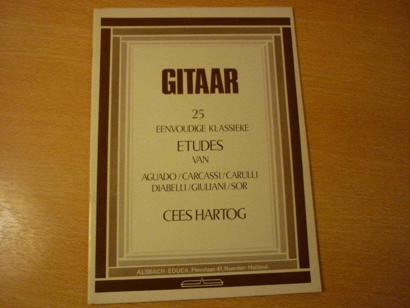 Hartog Cees - Gitaar; 25 eenvoudige Etudes