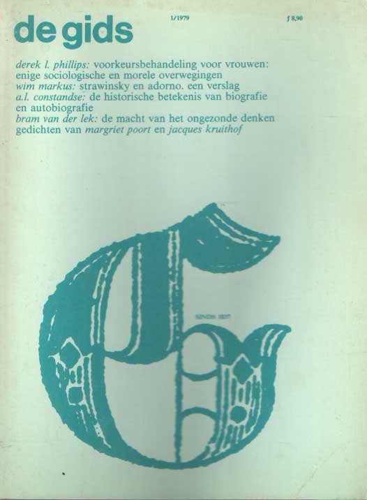 Constandse, H. Mulisch e.a. (redactie), A.L. - De Gids. Algemeen Cultureel Maandblad. Honderdtweeënveertigste jaargang, 1979 no. 1