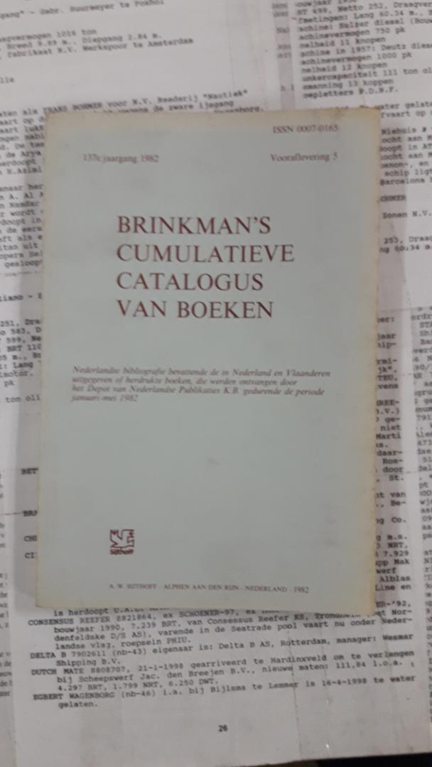 Redactie - Brinkman`s cumulatieve catalogus van boeken - Vooraflevering 5