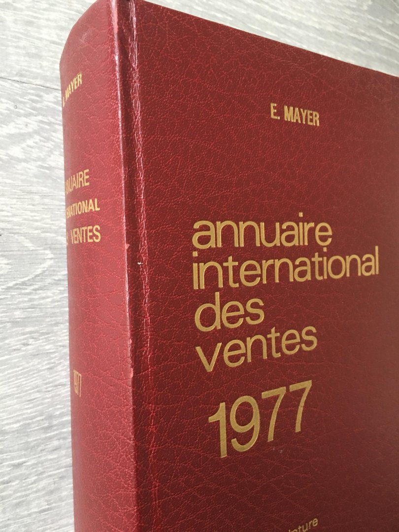 E. Mayer - Annuaire international des Ventes 1977