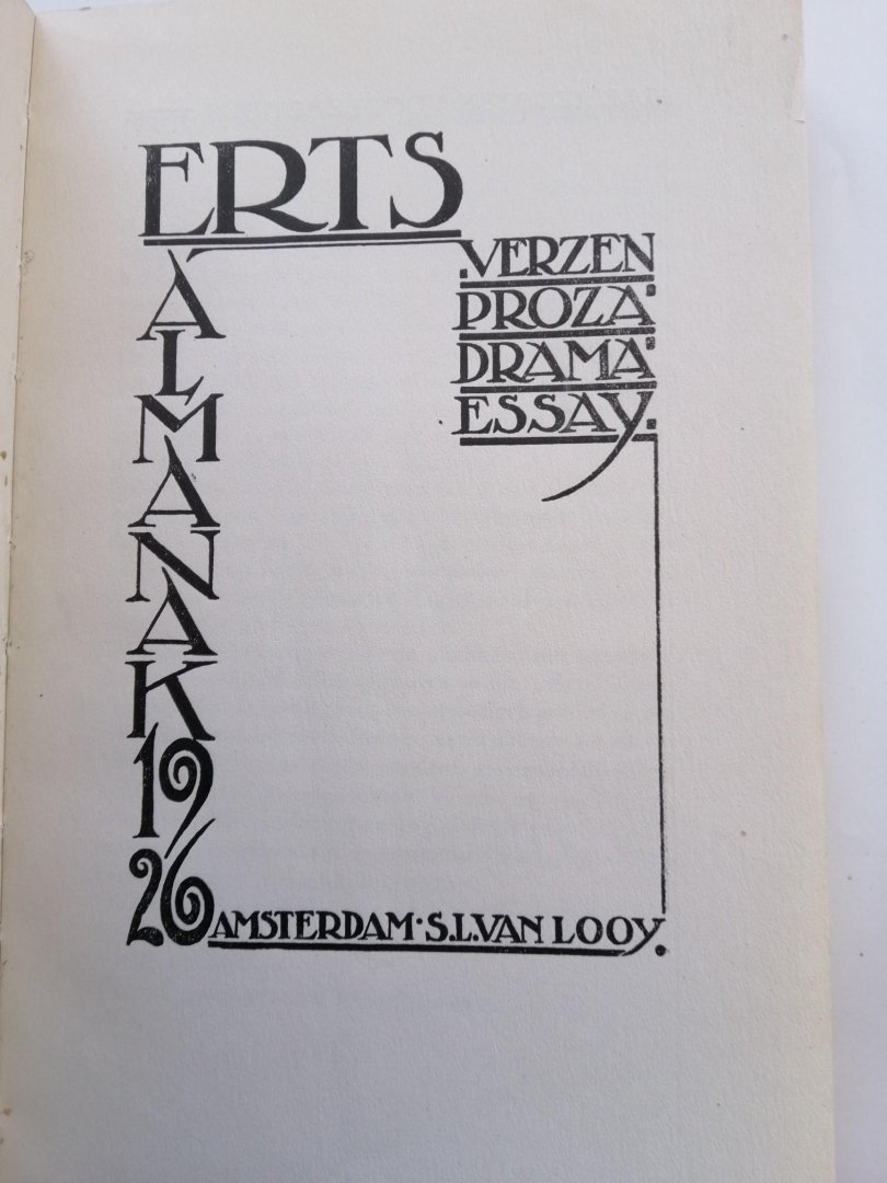 D.A.M. Binnendijk & Henrik Scholte - Erts Almanak 1926