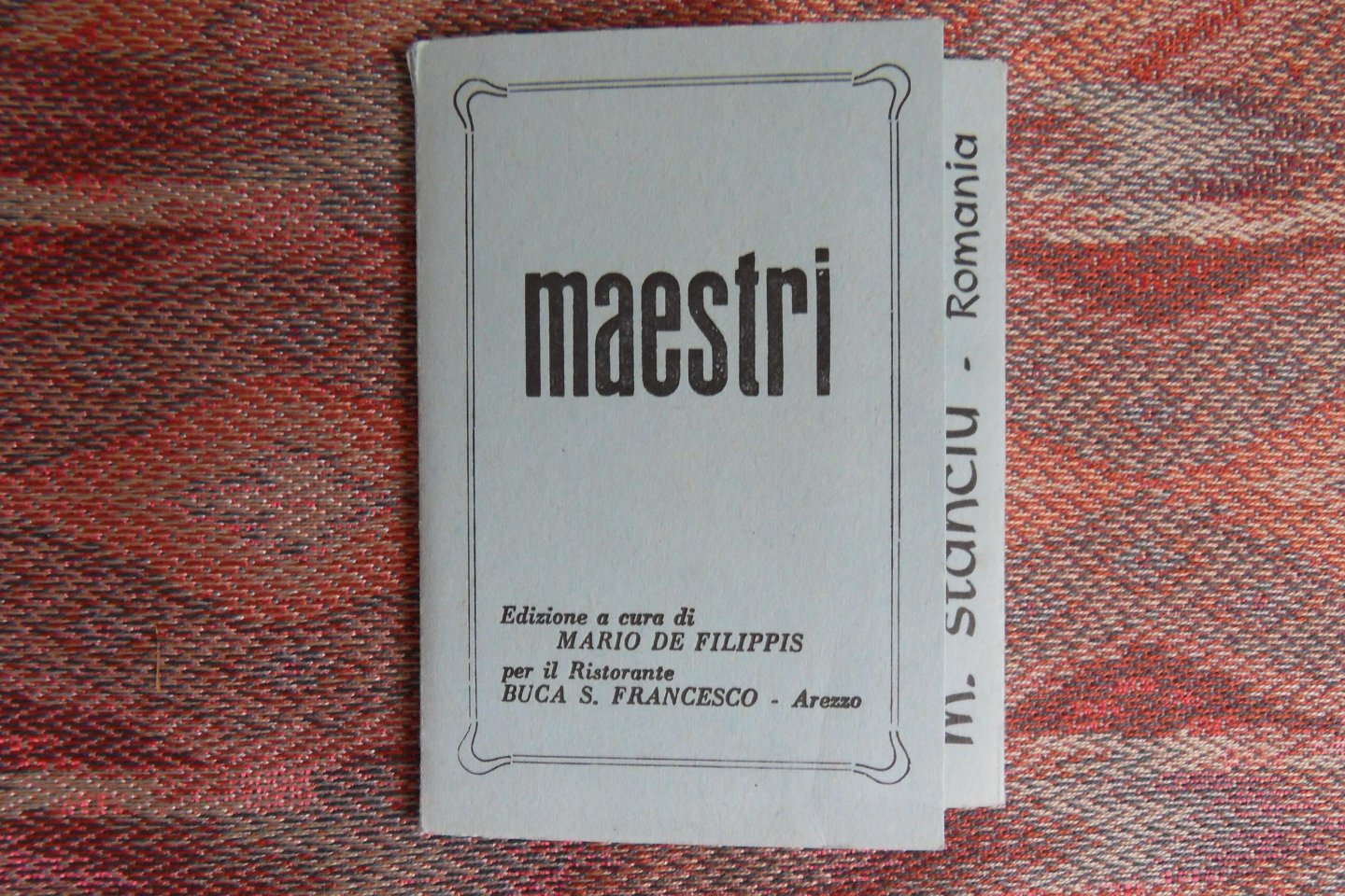 Stanciu, M (kunstenaar). - Maestri. [ Genummerd ex. 176 / 300 ].