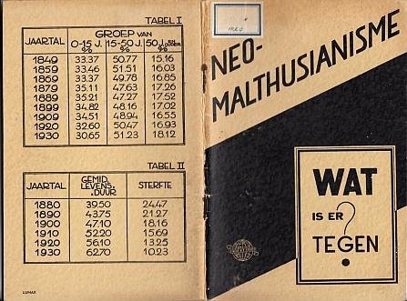 POMPE, W., SNOO, K. de, AUSEMS, A. (e.a.) - Neo-Malthusianisme. Wat is er tegen? (Lezingen gehouden ter openbare vergadering te Utrecht op Vrijdag 27 Mei 1938).