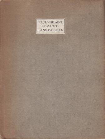 (ZILVERDISTEL). VERLAINE, Paul - Romances sans paroles.