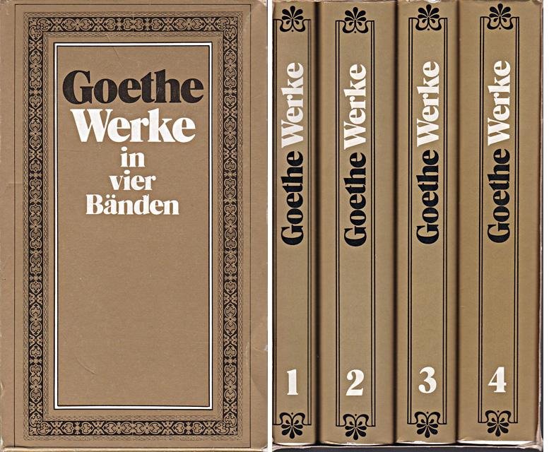 Goethe, Johann Wolfgang von - Werke in vier Bänden [tekst DU]. Herausgegeben und eingeleitet von Gerhard Stenzel. Salzburg