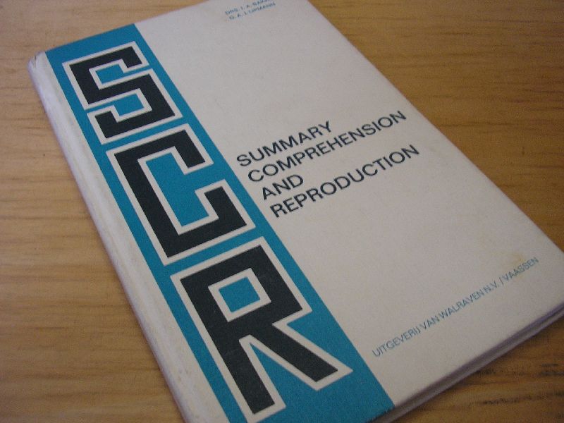 Bakkum, Drs.J.A. ; Lipmann, G.A.J. - Summary comprehension and reproduction