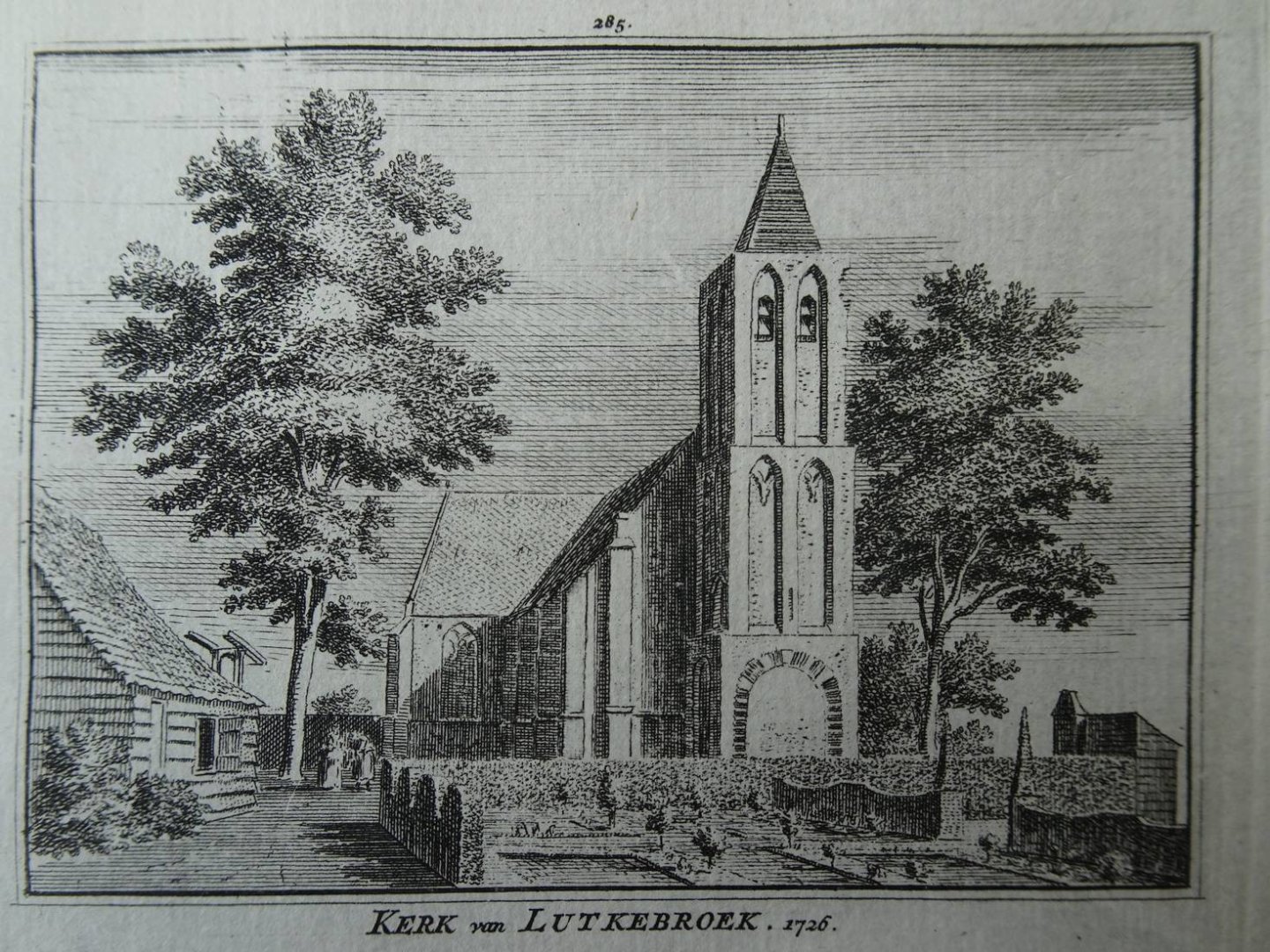 Lutjebroek. - Kerk van Lutkebroek, 1726.
