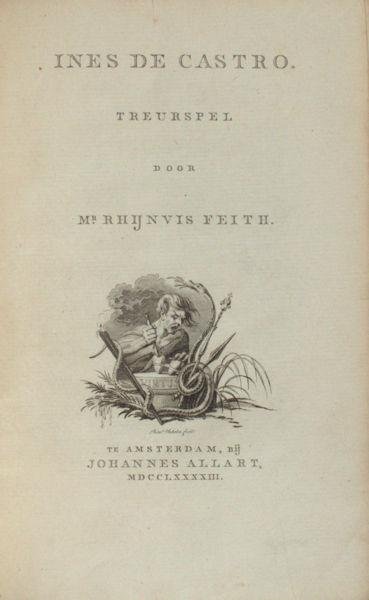 Feith, Rhijnvis. - Ines de Castro. Treurspel.