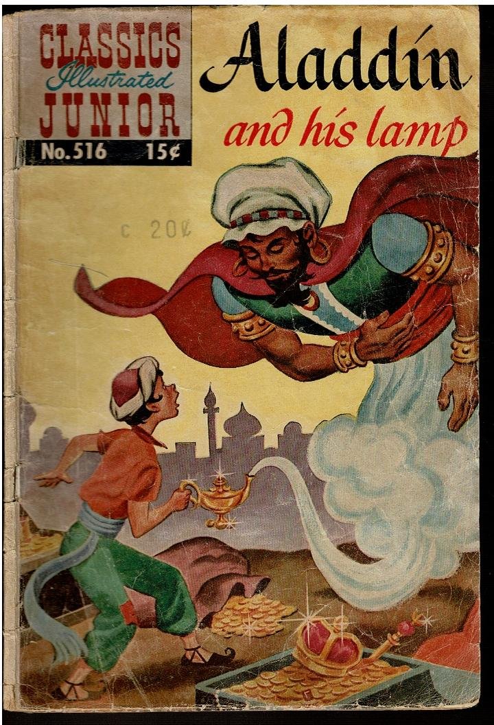  - classics Illustrated Junior 516 Aladdin and his lamp