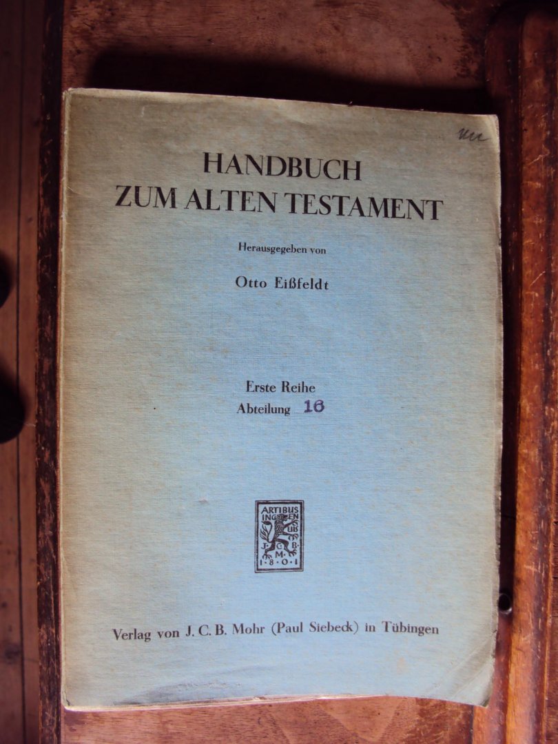 Gemser, B. - Sprüche Salomos. Handbuch zum Alten Testament, Erste Reihe 16