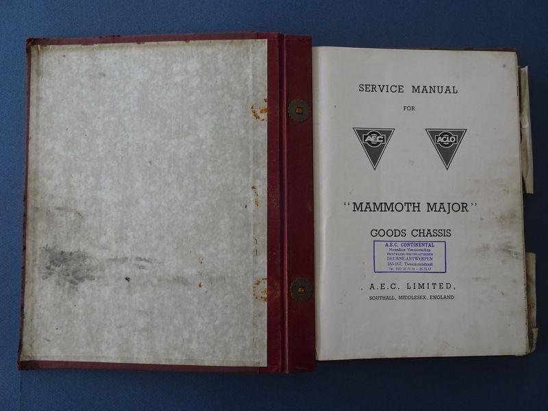 N/A. / A.E.C. Limited. - Service manual for 'Mammoth Major'. Goods chassis.