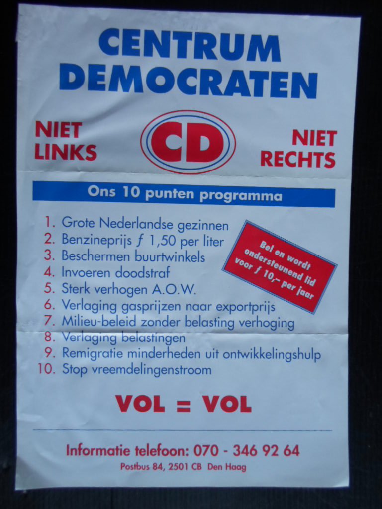  - Pamflet Centrum Democraten