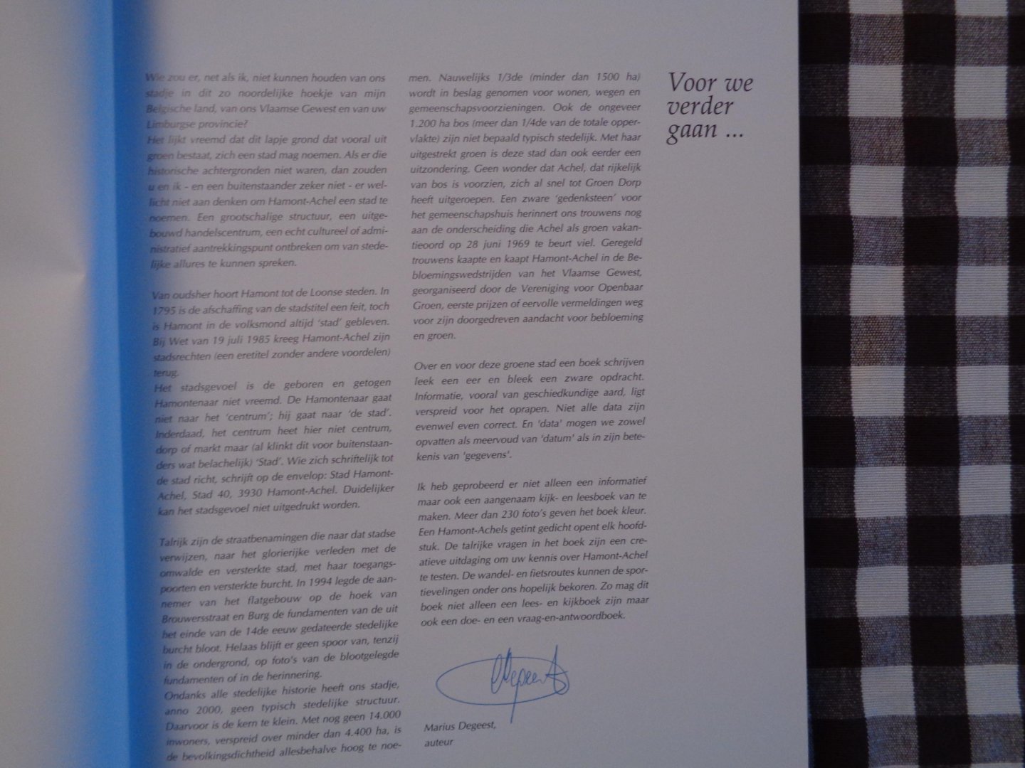 Degeest, M. - Uitstapje door het stadje Hamond-Achel anno 2000 / druk 1