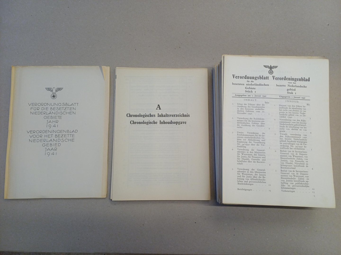  - Verordnungsblatt für die besetzten niederländischen Gebiete  Jahr 1941 / Verordeningenblad voor het bezette Nederlandsche gebied jaar 1941