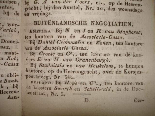 -. - Beurs zak-boekje voor het jaar 1830, waarin men, behalve den almanak, nog vinden kan: berigt van het afrijden der diligences, post- en vrachtwagens, eene aanwijzing van het vertrek der brieven, eene volledige lijst van de ligplaatsen en het ve...