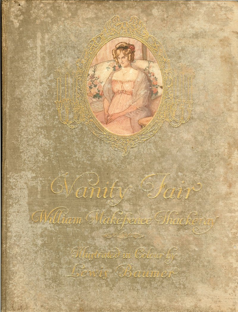 William Makepeace Thackeray - illustrated in colour by Lewis Baumer. - Vanity Fair