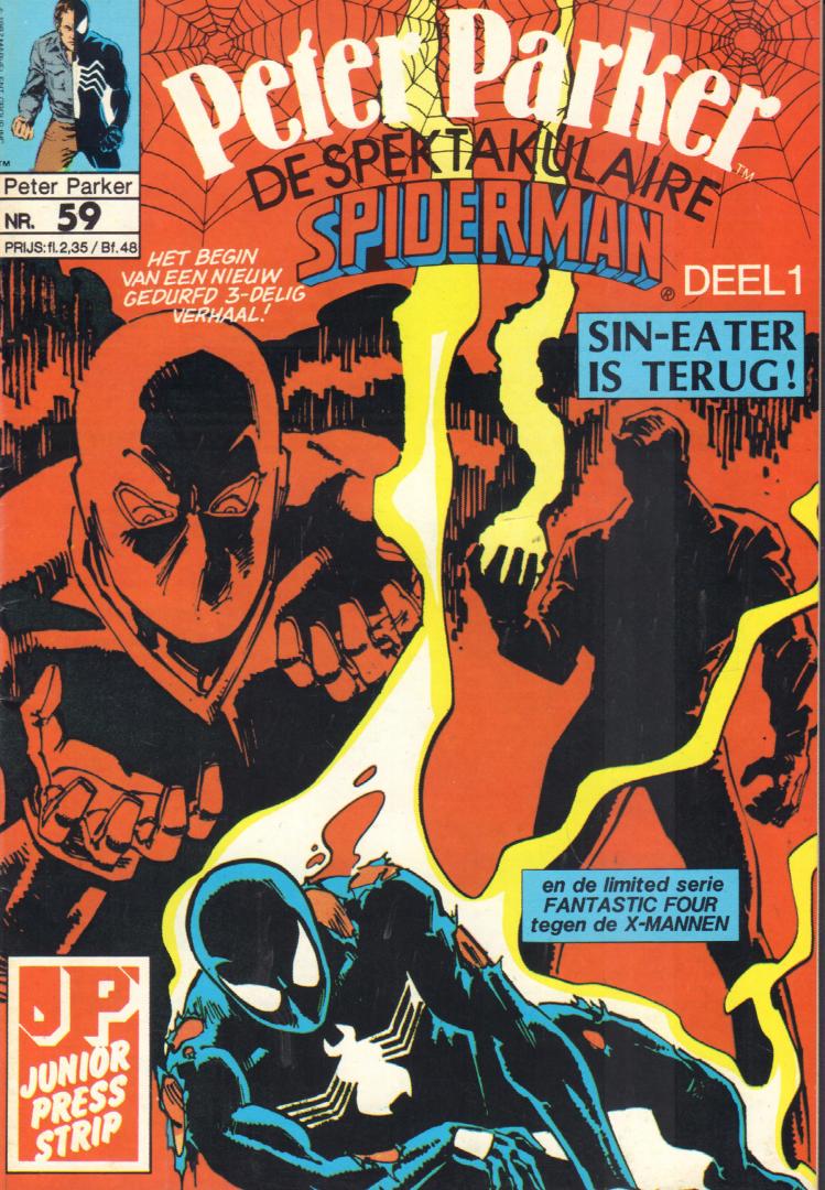 Junior Press - Peter Parker, de Spektakulaire Spiderman nr. 059,  Sin-Eater is Terug deel 1, zeer goede staat