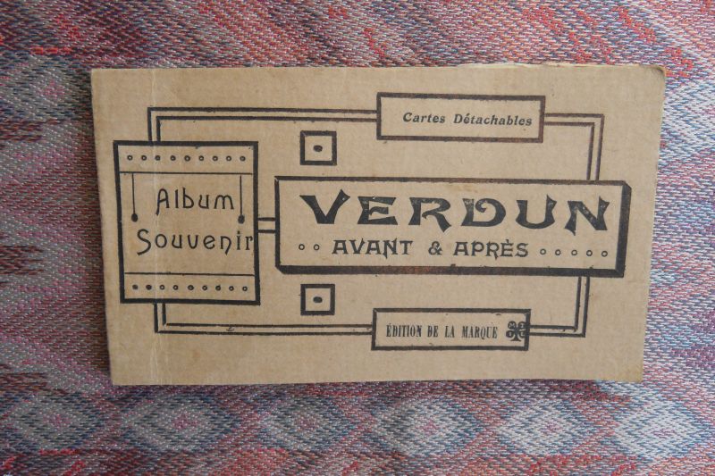 Tesson, Maurice (Photoyypie). - Verdun Avant & Après.  Album Souvenir. Cartes Détachables.