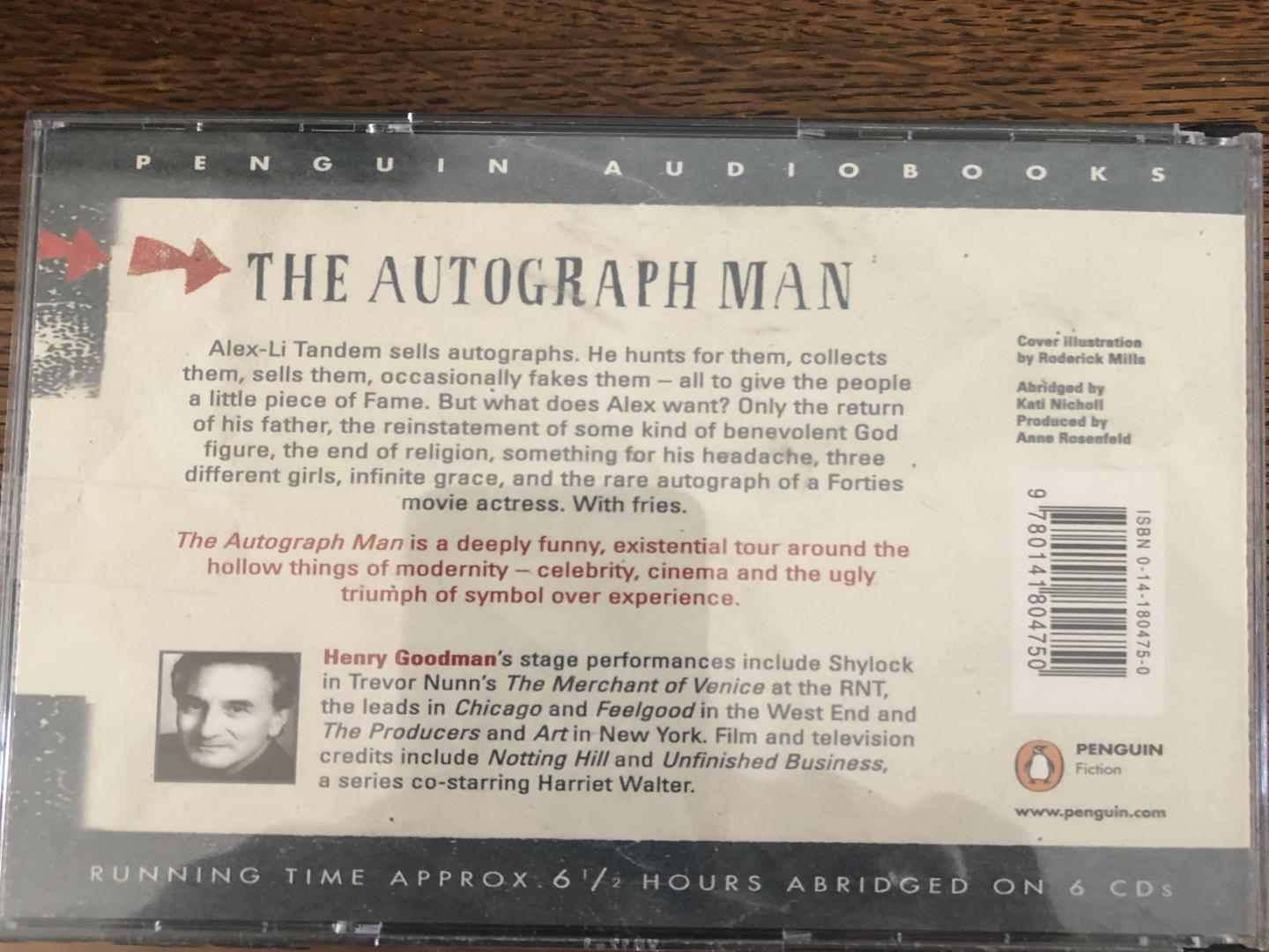 Smith, Zadie - The autograph man