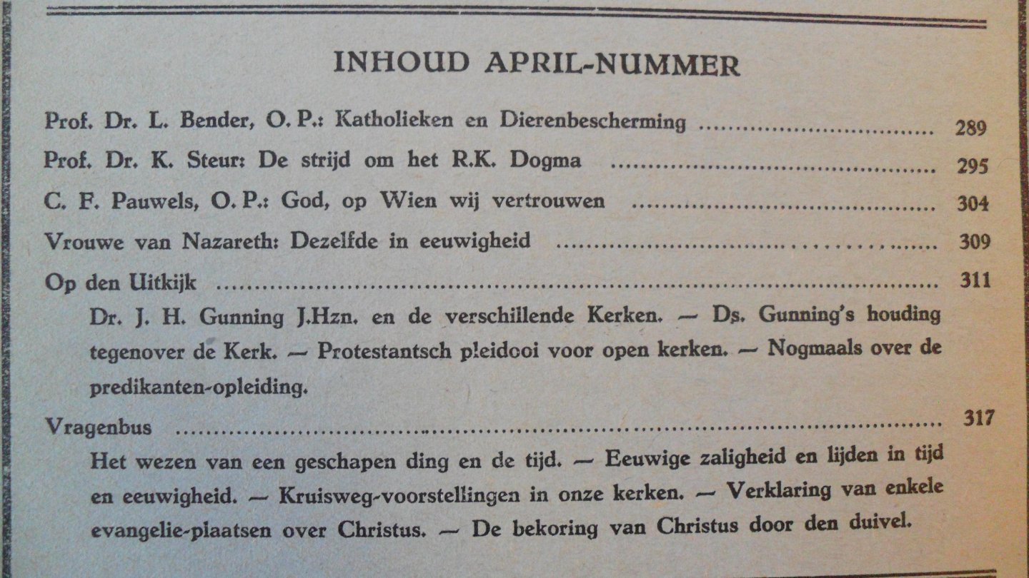 redactie - HET SCHILD   Apologetisch maandschrift nr 10- jaargang XXII