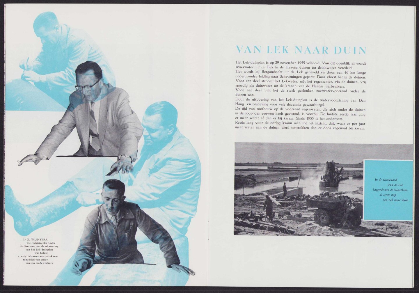 A.J. Gurck (voorwoord) fotomontage in de stijl van Piet Zwart, Schuitema, Kiljan - Van Lek naar Duin