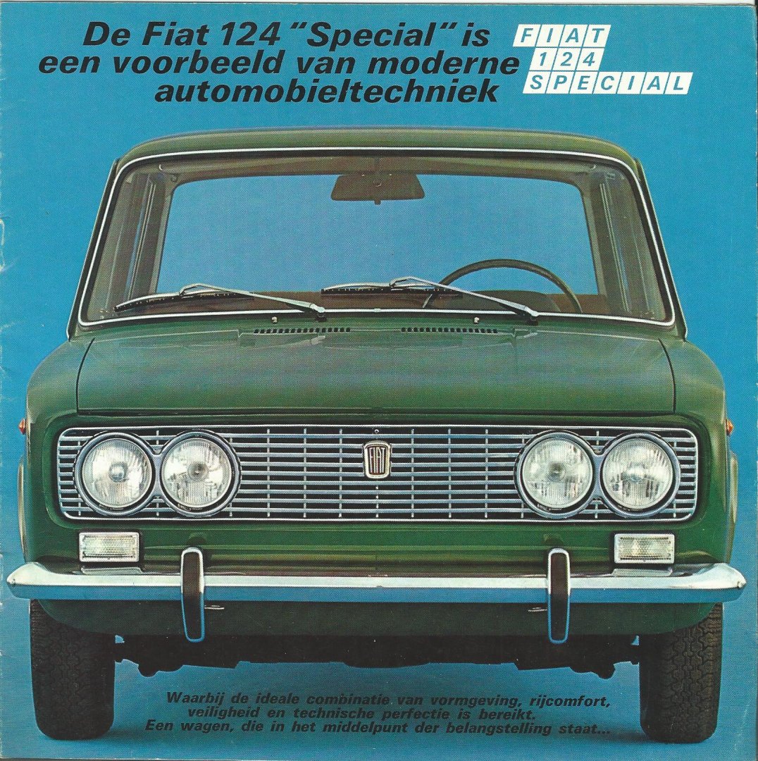Anoniem - De Fiat 124 "Special" is een voorbeeld van moderne autotechniek