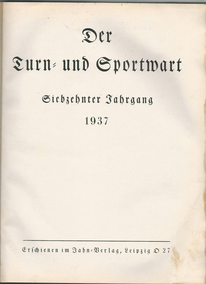  - Der Turn- und Sportwart 1937