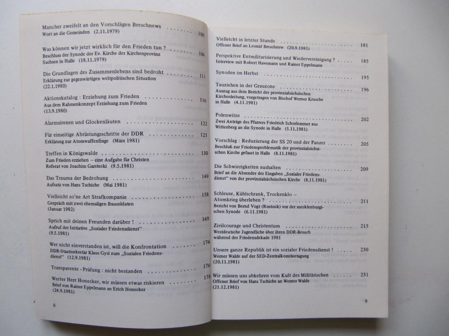 Peter Wensierski und Wolfgang Büscher - Friedensbewegung in der DDR