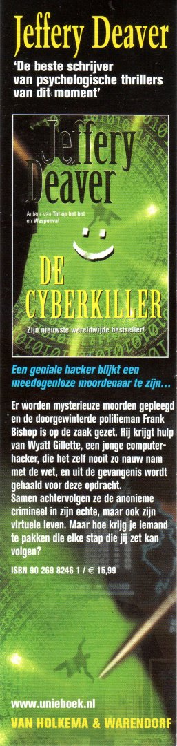 Deaver, Jeffery - boekenlegger: De cyberkiller