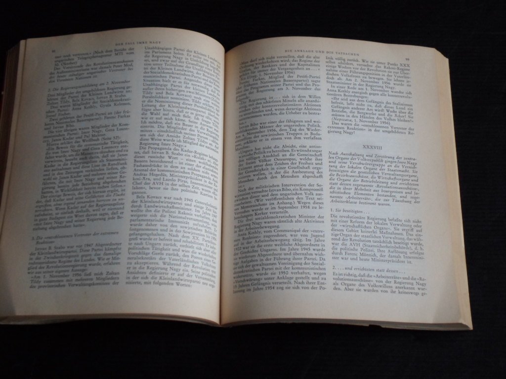 Camus, Albert, Mit einem Vorwort von - Der Fall Imre Nagy, Eine Dokumentation