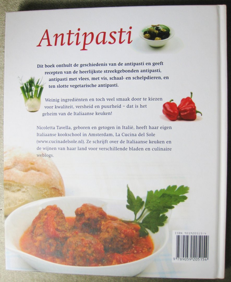 Tavella, Nicoletta - Antipasti / Verrukkelijke hapjes uit de Italiaanse keuken