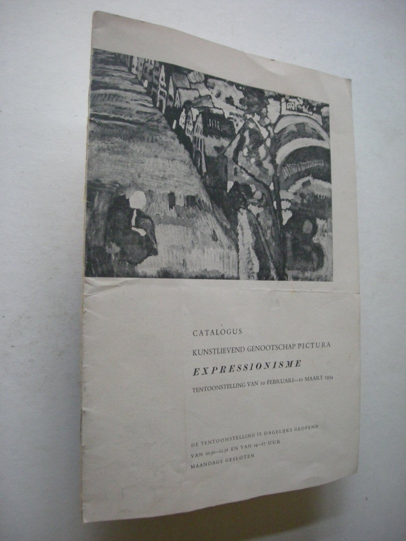 Jaffe, H.L.C., inleiding /  Ubink, J. voorwoord - Expressionisme, folder voor catalogus tentoonstelling 10 Februari - 10 Maart 1954