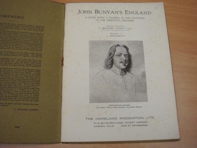 C Bernard Cockett ( selected and described) - John Buyan's England - A Tour with a Camera in the Footsteps of the immortal Dreamer