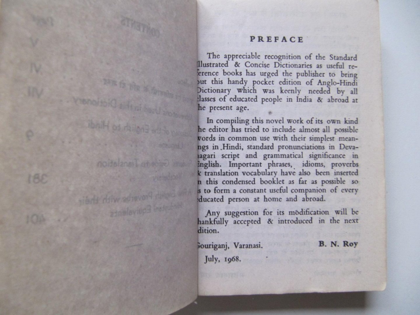 Bhola Nath Roy - Bhargava's Pocket Dictionary