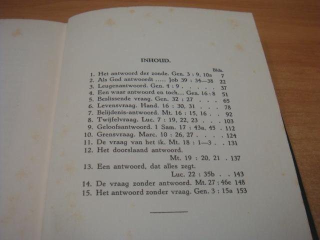 Vliet, P. Ch van der - Vraag en antwoord voor jonge Menschen