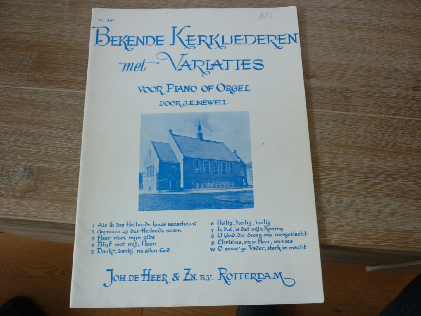 Newell; J.E. - Bekende Kerkliederen met Variaties; Voor Piano of Orgel door J.E. Newell