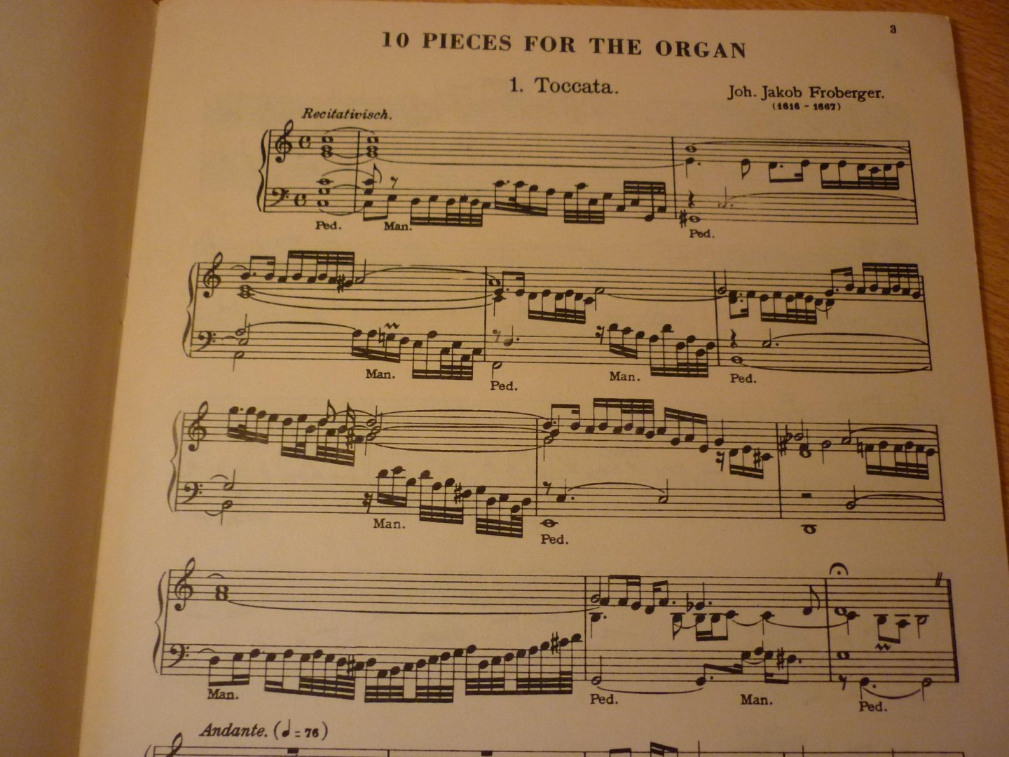 Froberger; Johann Jakob (1616 - 1667) - Various Organ Works; 10 Pieces for the organ