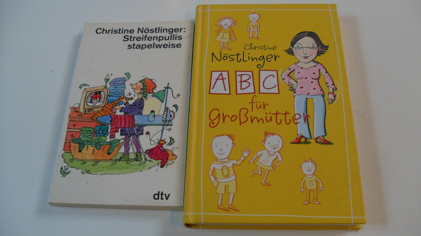 Nostlinger Christine (2x) - ABC fur Grosmutter + Streifenpullis stapelweise + Mama Mia
