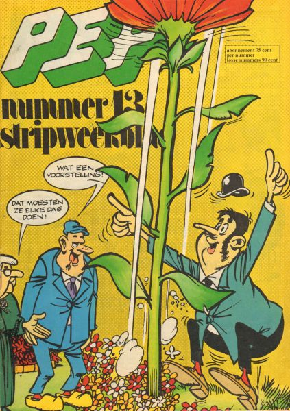 Diverse tekenaars - PEP 1974 nr. 13, 29 maart, stripweekblad met o.a. ROODBAARD/RAVIAN/RIK RINGERS/ASTERIX/KRAAIENHOVE/ERWIN/BLOOK/ BLUEBERRY/COCCO BILL)/BARON VAN TAST TOT ZEVEREN (COVER), goede staat