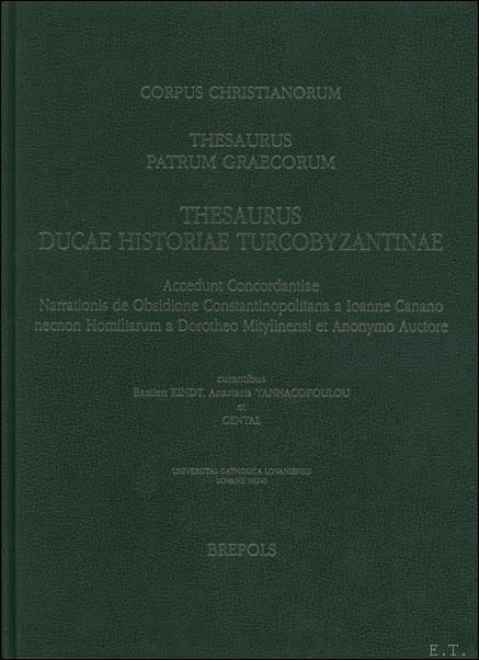 B. Coulie, B. Kindt (eds.); - Corpus Christianorum. Thesaurus Basilii Caesariensis I et II,