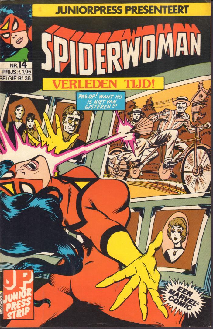 Junior Press - Spiderwoman # 14, Het Komplot, geniete softcover, zeer goede staat